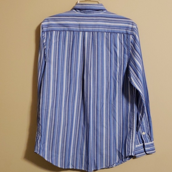 Long sleeve blue striped Chaps button down - Picture 5 of 5